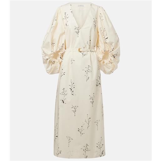 Altuzarra abito lungo corrie in cotone con stampa