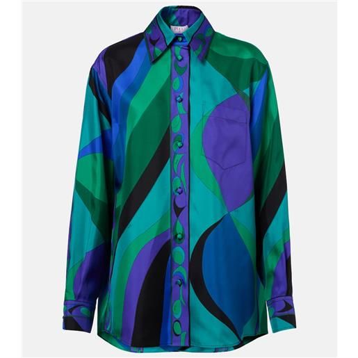 Pucci camicia pesci in seta