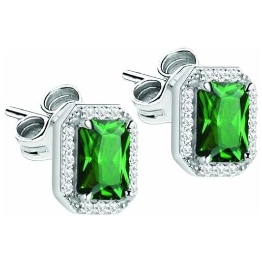 Morellato saiw57 - orecchini da donna in argento sterling 925, argento sterling, zirconia cubica