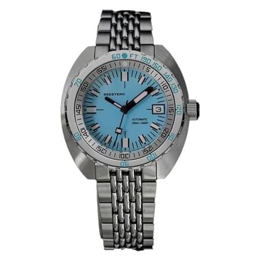 Stuhrling 883H 01 Depthmaster Swiss Automatico Diver Acciaio da Uomo