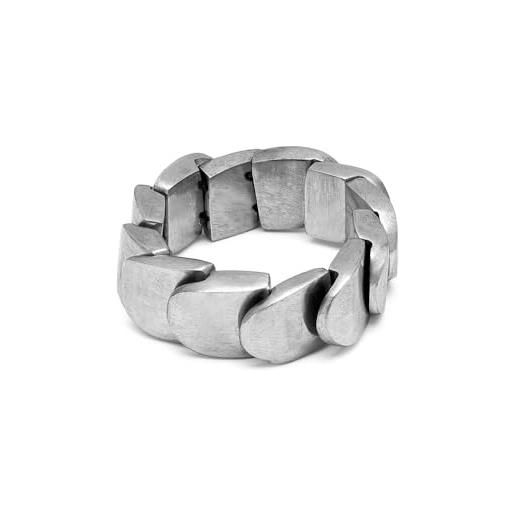 Vestopazzo bracciale uomo a maglia in acciaio inossidabile.Nickel tested.Lavorazione artigianale.ACM1006