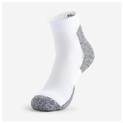 Thorlos thorlo lite - calzini da corsa da uomo, imbottiti, taglia m, colore: bianco, 1 pacco