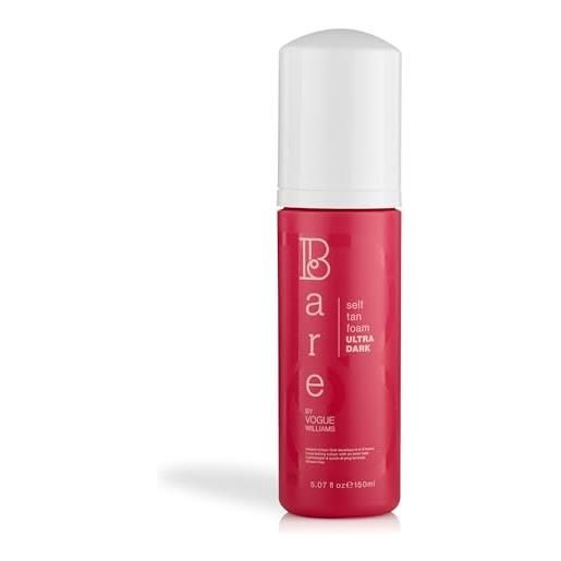 Bare by Vogue - schiuma autoabbronzante ultra dark tan - adatto a tutti i tipi di pelle - autoabbronzante per viso e corpo - abbronzatura finta lunga durata - 150ml