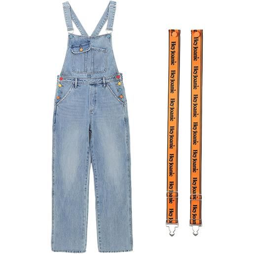 Hey Joanie salopette con stampa - blu