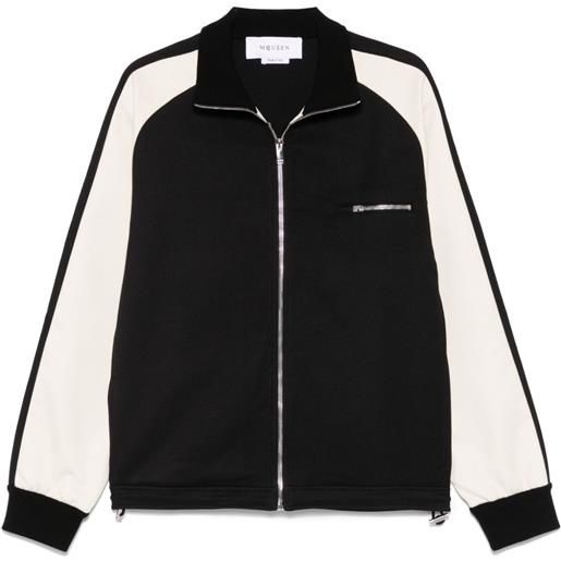 Alexander McQueen felpa con zip - nero