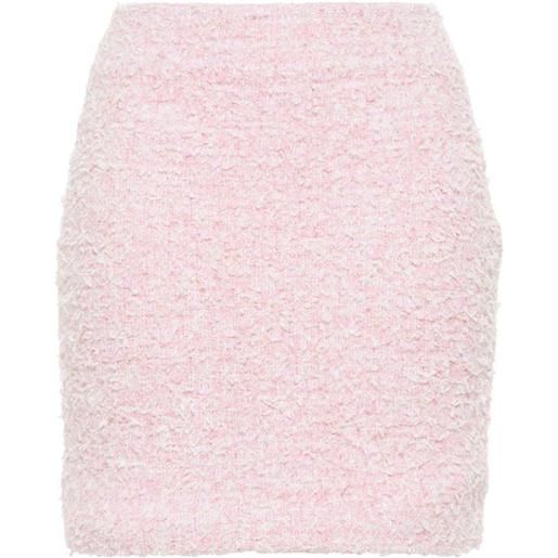 Balenciaga minigonna bouclé - rosa