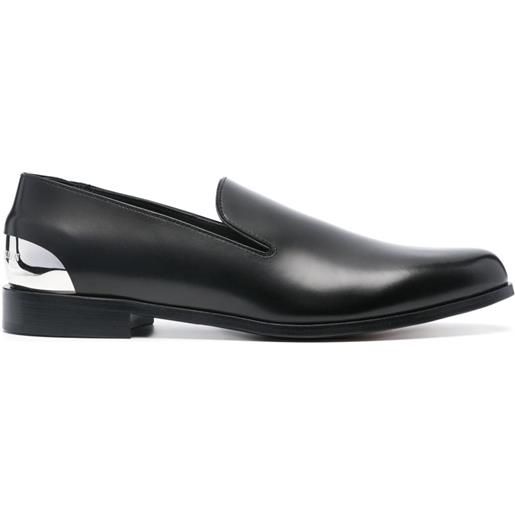 Alexander McQueen mocassini con tacco - nero
