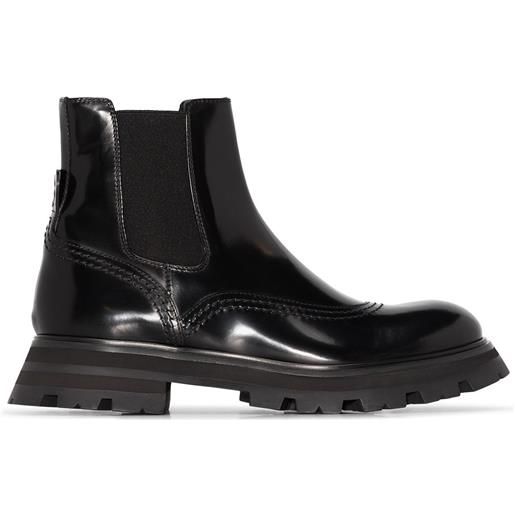 Alexander McQueen stivali chelsea - nero