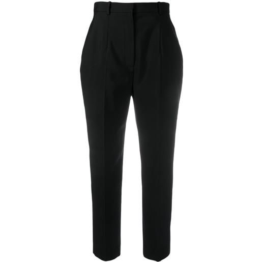 Alexander McQueen pantaloni crop - nero
