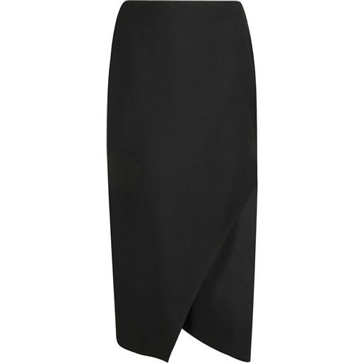 Alexander McQueen gonna con spacco sul davanti - nero