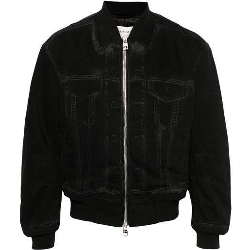 Alexander McQueen bomber denim - nero