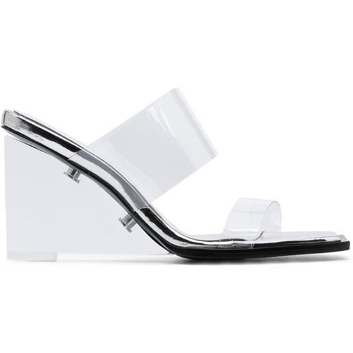 Alexander McQueen mules shard trasparenti - toni neutri