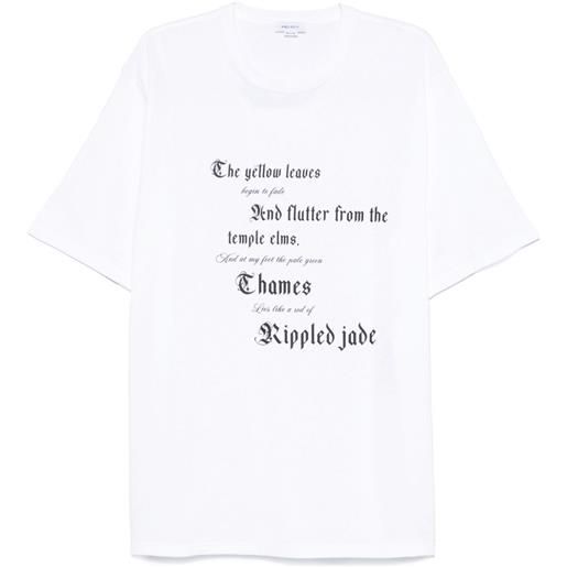 Alexander McQueen t-shirt con stampa - bianco