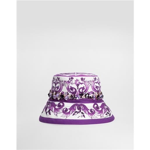 Dolce & Gabbana cappello stampa maiolica