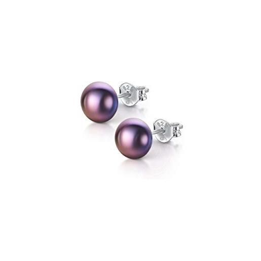 SILVEGO Orecchini In Argento 925 Con Perle D'Acqua Dolce – Ipoallergenici Con Certificato - 3