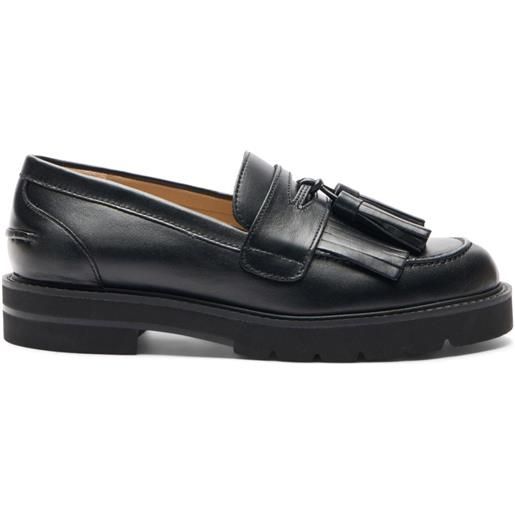 Stuart Weitzman mocassini in pelle - nero