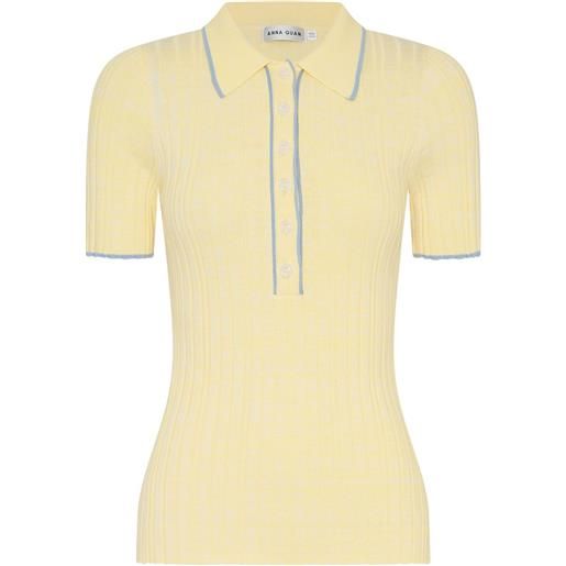Anna Quan polo in maglia - giallo
