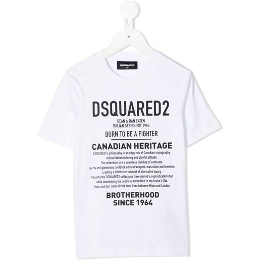 DSQUARED2 KIDS t-shirt con stampa - bianco