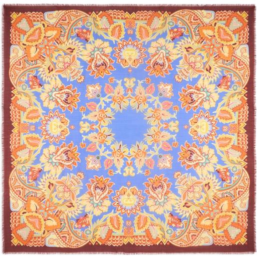 ETRO scialle con stampa - blu