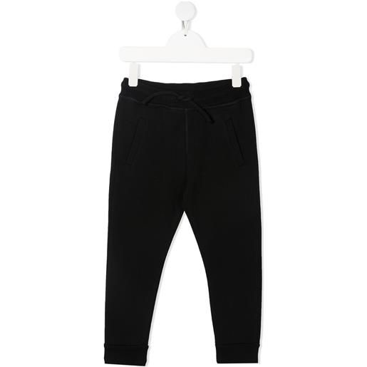 DSQUARED2 KIDS pantaloni sportivi con stampa - nero