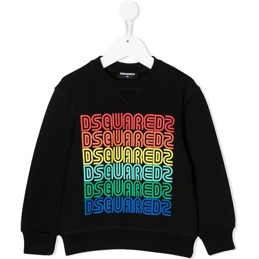 DSQUARED2 KIDS felpa con logo - nero