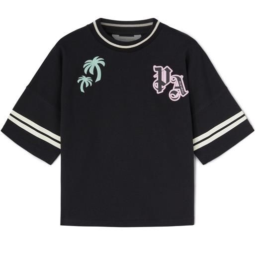 Palm Angels Kids t-shirt con stampa - nero