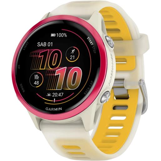 GARMIN forerunner 570 42mm bone raspberry mango orologio gps