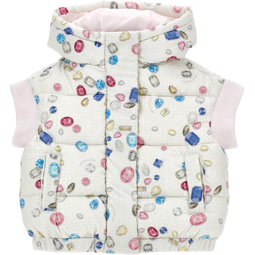 Monnalisa gilet puffer con gemme