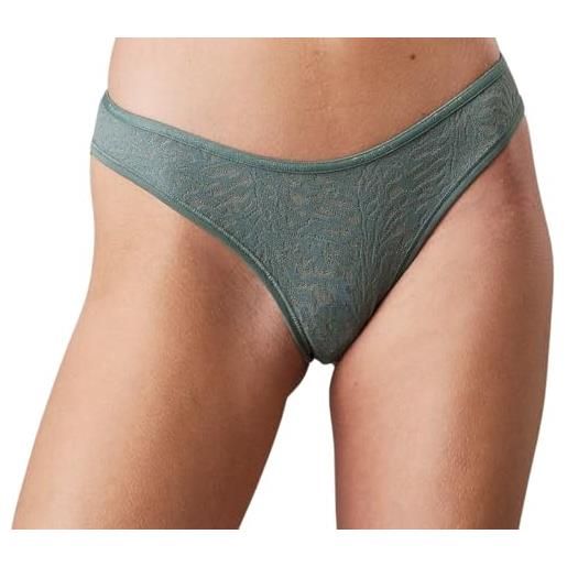 Calvin Klein donna slip taglio bikini intimo, grigio (blue performance), l