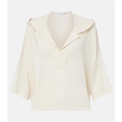 Max Mara camicia didy in maglia di misto cotone
