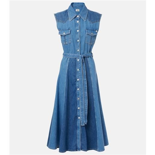 AG Jeans abito midi di jeans con cintura