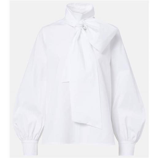 Max Mara blusa bosforo in popeline di misto cotone