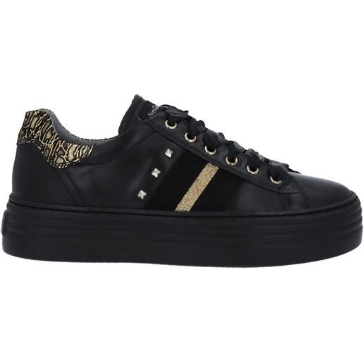 Nerogiardini Sneaker In Pelle Nero | I411560D | Calzata Ampia | Autunno Inverno