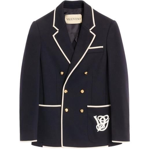 Valentino Garavani giacca doppiopetto - blu