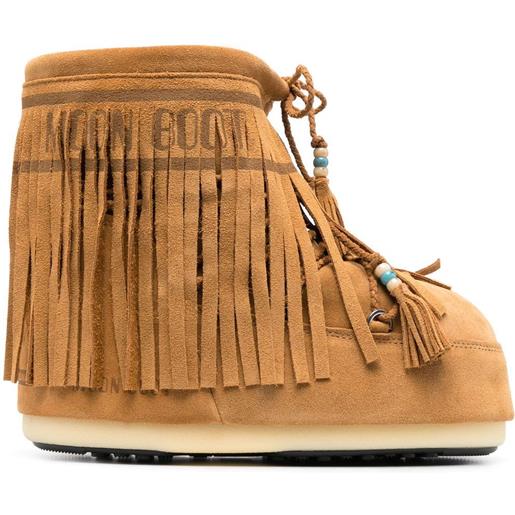 Alanui x Moon boot stivali da neve icon con frange - marrone