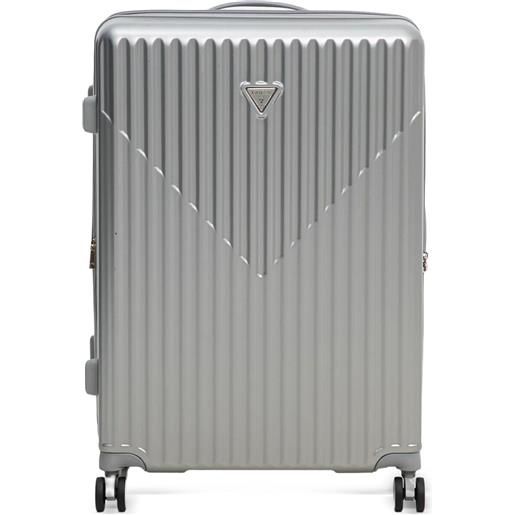 GUESS USA valigia metallizzata - argento