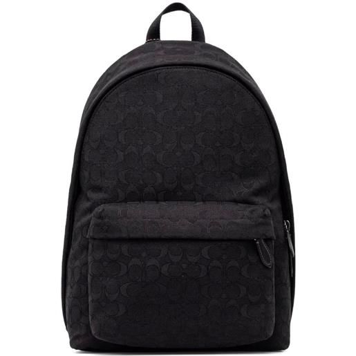 Coach zaino con monogramma - nero