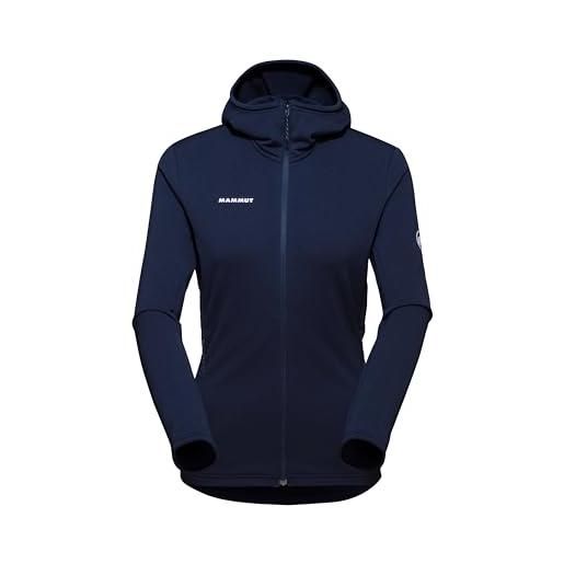 Mammut giacca da donna con cappuccio aconcagua light ml, colore: blu marino, xs