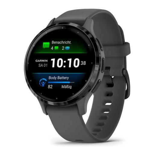 Garmin venu 3s 3,05 cm (1.2'') amoled 41 mm digitale 390 x 390 pixel touch screen grigio wi-fi gps (satellitare)