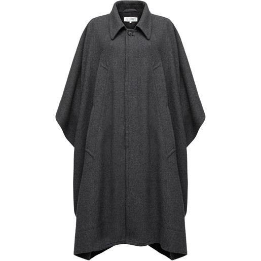 MM6 Maison Margiela mantella asimmetrica - grigio