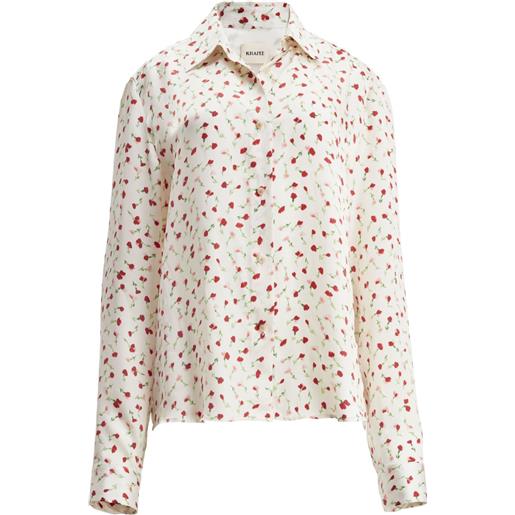 KHAITE camicia argo con stampa - toni neutri
