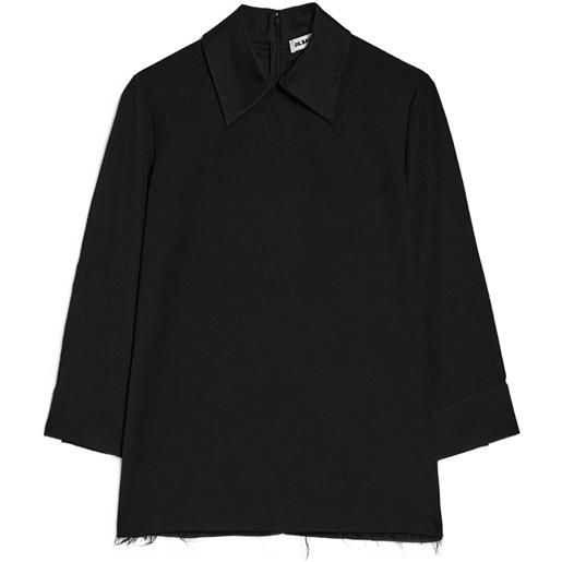 Jil Sander blusa in lana - nero