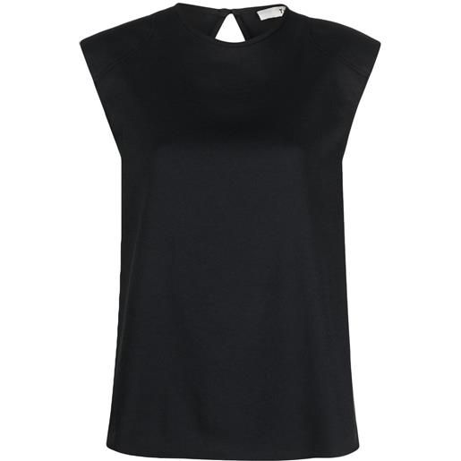 Tibi top smanicato - nero