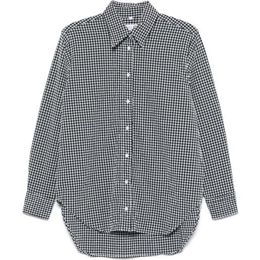 Hunza G camicia a quadri - nero