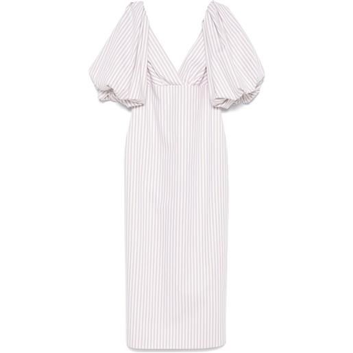 LUISA SPAGNOLI abito midi in cotone - bianco