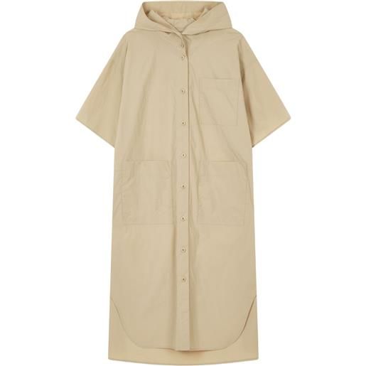 TOMBOY chemisier utility con cappuccio - marrone