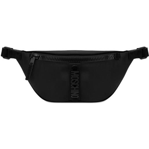 Moschino marsupio con logo - nero