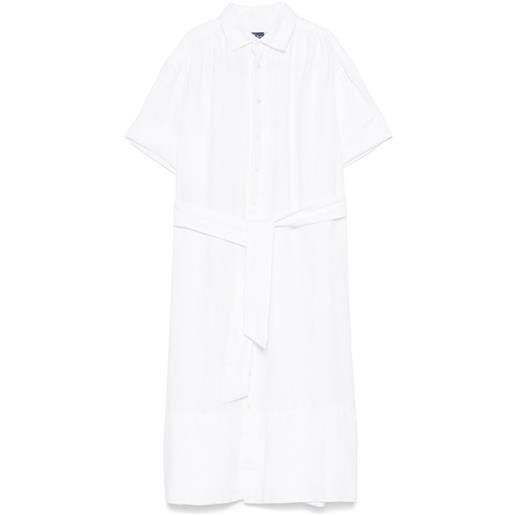 Polo Ralph Lauren abito in lino con cintura - bianco