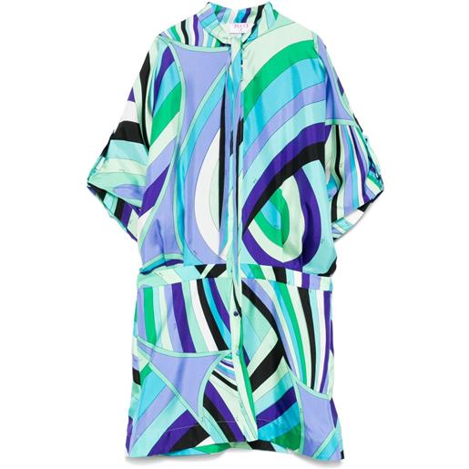 PUCCI abito con motivo astratto - verde