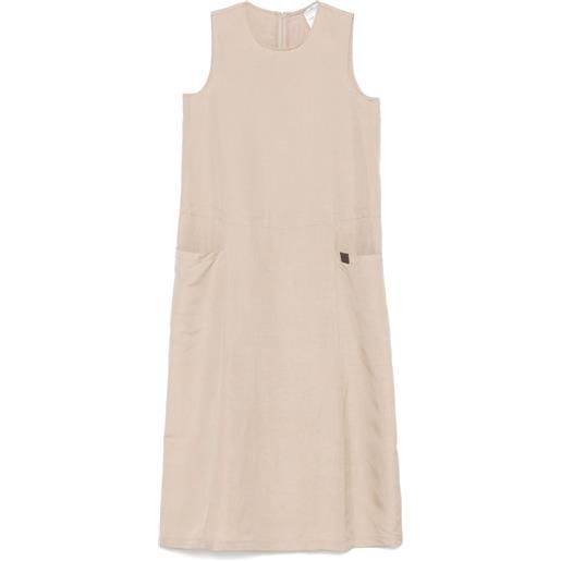 Max Mara abito midi kleid - toni neutri